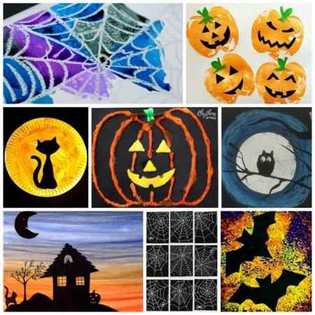 Halloween art projects, painting ideas, and crafts for kids