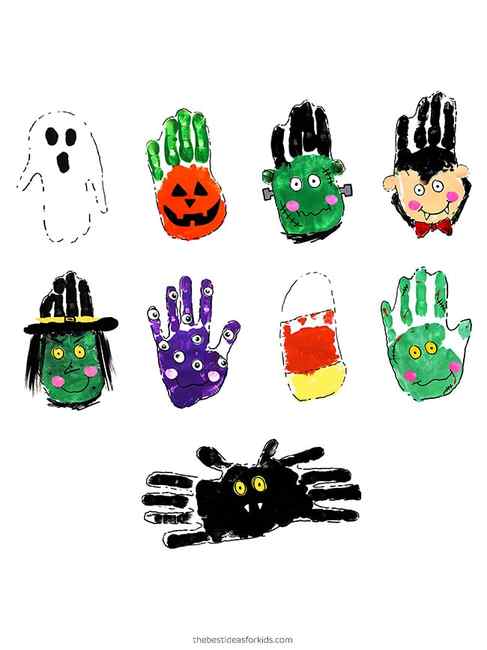 Halloween Handprint Art Ideas