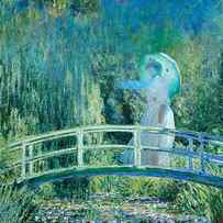 Woman in Giverny, tribute to Claude Monet by Delphimages Photo Creations