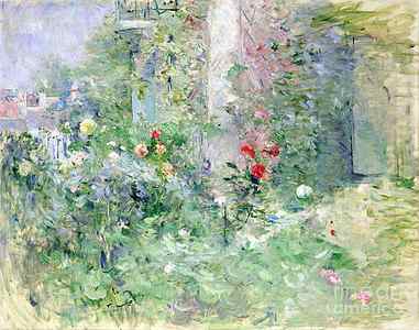 Wall Art - Painting - The Garden at Bougival by Berthe Morisot