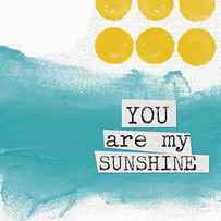 You Are My Sunshine- abstract mod art by Linda Woods