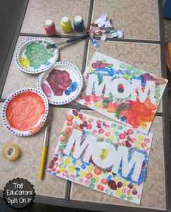 Mother's Day Paint Resist Art Project