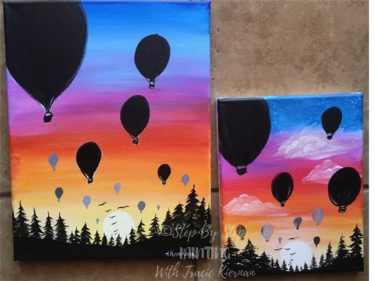 Sunset paintings