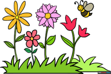 How to Draw a Flower Garden: Featured Image