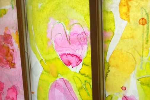 Spring Art Project for Kids - Stained Glass Window