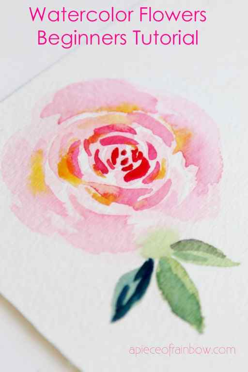 watercolor flower for beginners