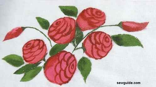 how to draw and paint a rose flower