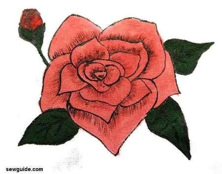 how to paint a rose step by step