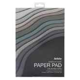 A4 Card 180gsm Pad 24 - Shades of Silver