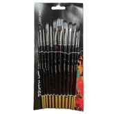 Artist Brush Set of 12 Synthetic Assorted Brushes