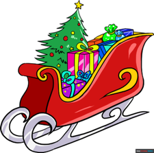 How to Draw Santa's Sleigh Featured Image