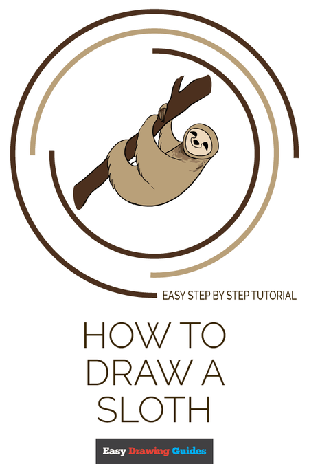 How to Draw a Sloth | Share to Pinterest