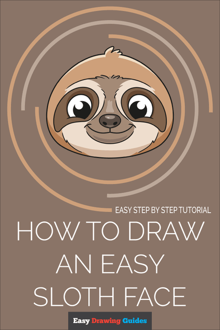 How to Draw an Easy Sloth Face Pinterest Image