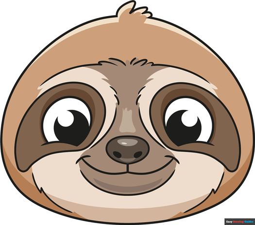 How to Draw an Easy Sloth Face Featured Image