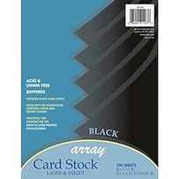 Pacon Card Stock, Classic Black, 8-1/2