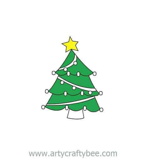 christmas tree minimalist drawing 18