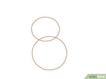 Step 1 Draw an oblong with an overlapping big circle below it.