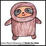How to Draw a Sloth for Kids