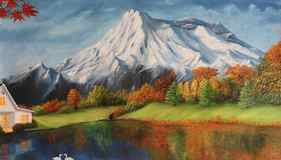 Peace in Mountain - Landscape Painting thumb