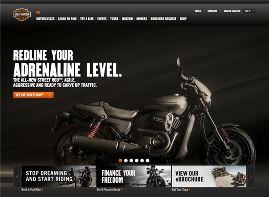 Harley Davidson screenshot