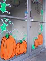 halloween paintings featuring pumpkis