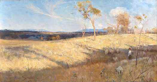 Arthur Streeton, Golden Summer, Eaglemont, 1889