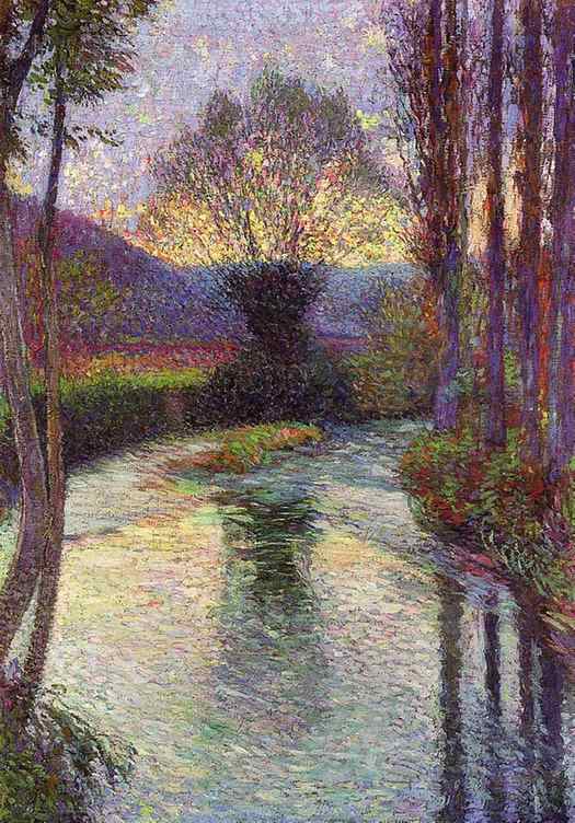 Henri Martin, Reflected Willow On The Green, 1915