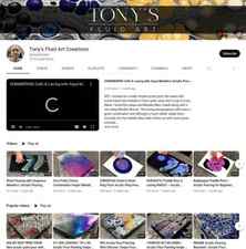 Tony's Fluid Art Creations Youtube Channel