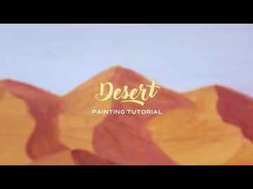  Desert EASY acrylic painting