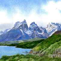 Mountain Peaks at Torres del Paine by Sharon Freeman