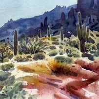 Superstition Mountain by Donald Maier