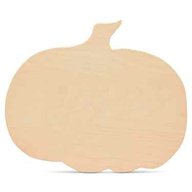 Large Wooden Pumpkin Cutouts 13-1/2 x 16-3/4-inch, 1/8 inch Thick, Pack of 1 Halloween Wood Pumpkins to Paint for Fall, by Woodpeckers
