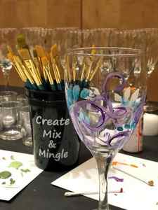 Wine Glass and brushes