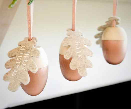 Personalised-wooden-acorn-decorations