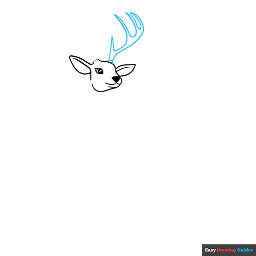 Deer step-by-step drawing tutorial: step 3