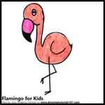 How to Draw a Flamingo for Kids