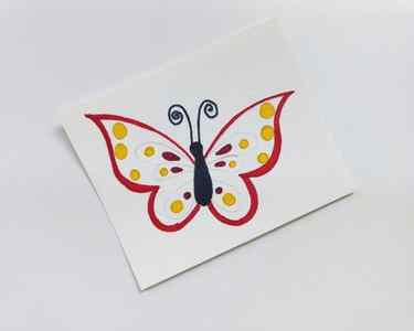 step by step butterfly drawing for kids