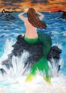 Wall Art - Painting - The Mermaid