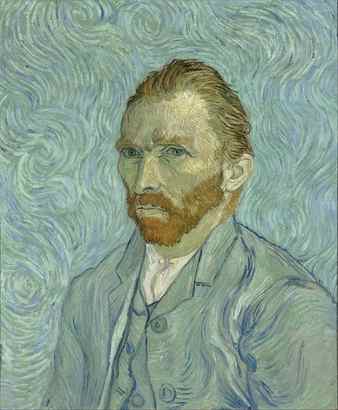 1889 Self-portrait by Van Gogh