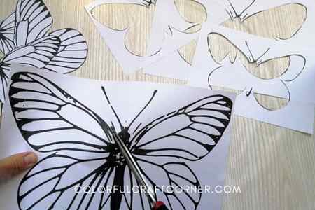 DIY butterfly stencil