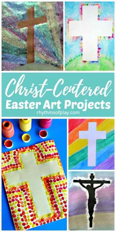 Christ centered faith-based Easter art projects, crafts, and painting ideas