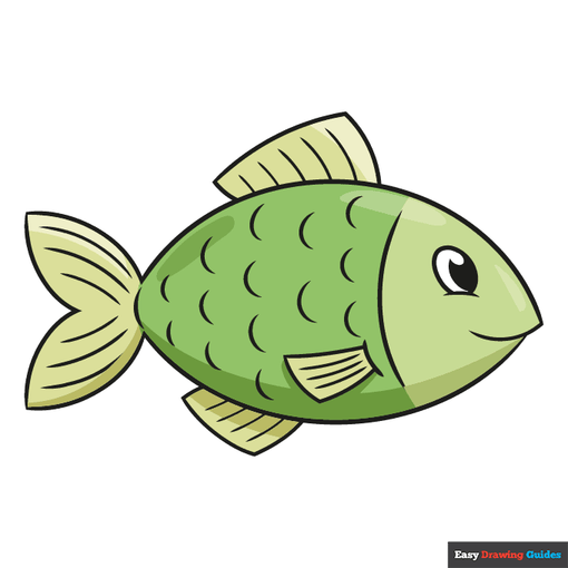 Complete Easy Fish drawing