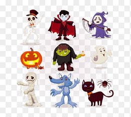 Halloween elements, festive Elements, wolf png thumbnail