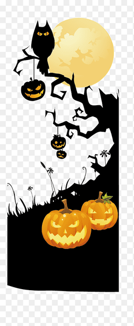 silhouette of owl and tree illustration, Halloween cake Halloween Spooktacular Trick-or-treating Party, Creative Halloween, happy Halloween, child png thumbnail