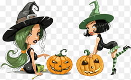 Witchcraft Cartoon Halloween, Halloween Design Elements HALLOWEEN, food, holidays png thumbnail