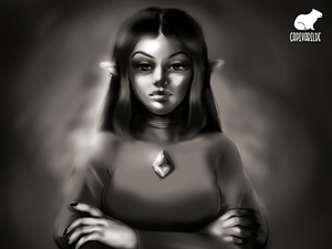 Lilith black and white disney fanart lilith semi realism the owl house