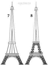 How To Draw The Eiffel Tower Step 4