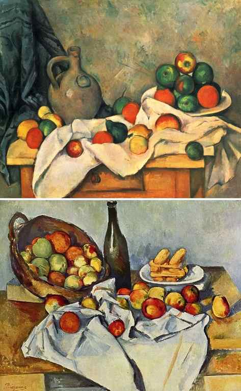 Cezanne still life with apples