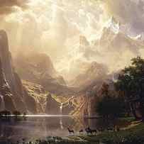 Among the Sierra Nevada by Albert Bierstadt