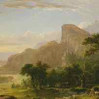 Landscape Scene from Thanatopsis by Asher Brown Durand